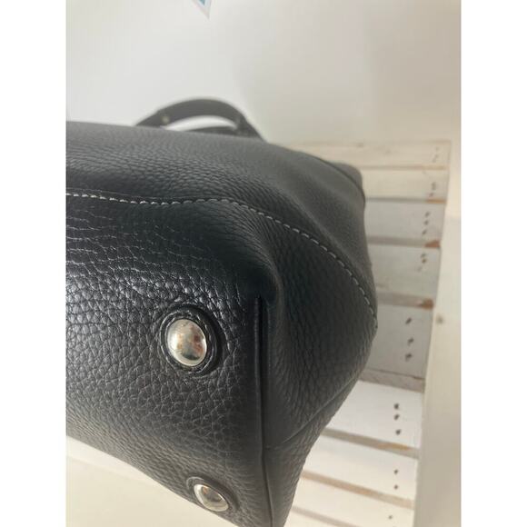 COACH 14425 LARGE BLACK PEBBLED LEATHER HANDBAG - Picture 7 of 14